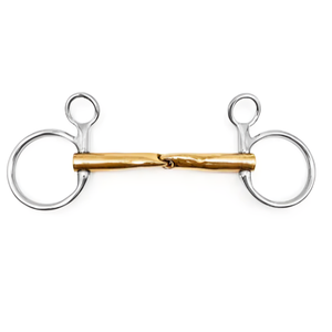 Embouchures de rênes pour l'équitation de qualité supérieure, en or doux, anneaux lâches en or avec embouchure à mors, embouchures douces pour l'équitation - Product Image 6