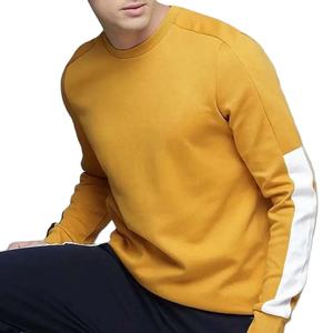Sudaderas de hombre de nueva llegada de fábrica logotipo personalizado color sólido hombres sudaderas 100% algodón polar cuello redondo básico sudaderas - Product Image 5