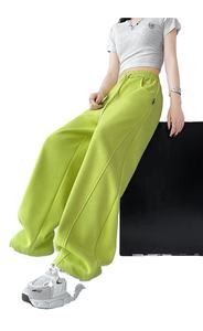 Pantalones Deportivos Unisex de Felpa Francesa P4929, Personalizados, Transpirables, Holgados, de Cintura Alta, Casuales - Product Image 2