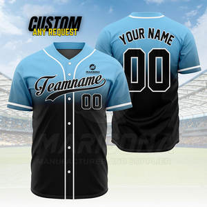 เสื้อเบสบอลสไตล์ล่าสุดเสื้อเจอร์ซีย์เล่นเบสบอลสินค้าของคุณเอง - Product Image 4