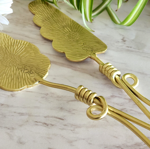 Lujoso Servidor de pastel con mango trenzado chapado en oro Nuevo estilo en el servidor de la mejor calidad para la función de Evento de boda en precio al por mayor - Product Image 5