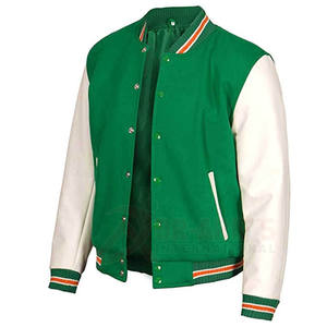Equipo personalizado Letterman chaqueta Varsity chaqueta de los hombres con mangas de cuero Casual High School Letterman béisbol Bomber chaquetas - Product Image 3