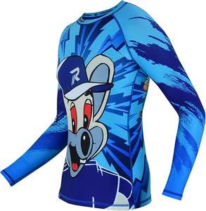 Haute qualité sur mesure MMA Rash Guard Suit unisexe BJJ Shorts Service OEM disponible pour Fitness/Grappin Set Techniques lavées - Product Image 3