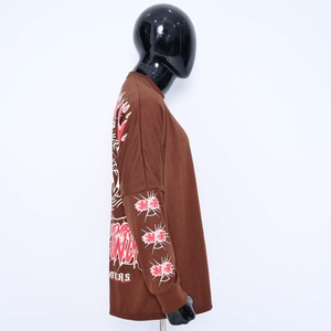 เสื้อผู้ชายแขนยาวคอตตอนออกแบบเองได้เสื้อลำลองไม่มีปกเสื้อพิมพ์ลายหน้าจอระบายอากาศได้ดี - Product Image 3