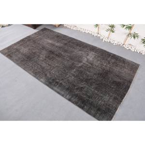 Tapis Turc Vintage Moderne Grand 5.3X10 pieds Gris Patchwork Design Laine Matériau Latex Support pour Adolescents Couloir Modèle Tapis de Chambre - Product Image 4