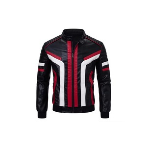 Chaqueta de Cuero Transpirable Ecológica de Alta Calidad para Hombre, con Cuello Alto, Logotipo Frontal, Diseño Personalizado, Chaqueta de Invierno - Product Image 1