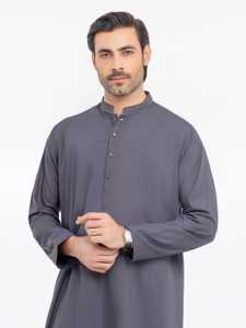 Vêtements traditionnels pakistanais pour hommes, salwar kameez, coupe régulière, robe élégante musulmane pour mariage, Eid, Jumma - Product Image 2