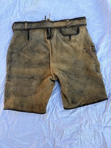 Pantalones Cortos Bávaros de Cuero de Gamuza con Bordado para Hombre, Cintura Media, Estilo Trachten, para Oktoberfest - Product Image 5