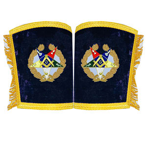 Grand Patron Tablier col et poignets Violet Maçonnique Regalia - Product Image 4