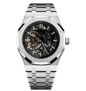 Ap nh70 bạc đen Skeleton seikos phong trào <span class=keywords><strong>Mod</strong></span> quay số đồng hồ - Product Image 1