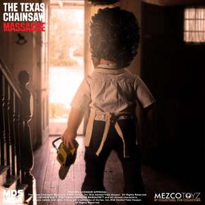 ชุดฟิกเกอร์ตัวละครเลเธอร์เฟซจากภาพยนตร์เรื่อง Texas Chainsaw Massacre ขนาด 15 นิ้ว แบบพูดได้ รุ่นใหม่ ทำจากพลาสติก ของเล่นสะสม อนิเมะ - Product Image 4