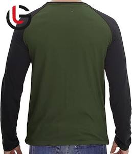 Men's Full <b>Long</b> <b>Raglan</b> <b>Sleeve</b> <b>Shirt</b> for Men Jersey 100% Organic Cotton 120 140 160 180 200 220 240 260 280 300 320 Gram O Neck - Product Image 6