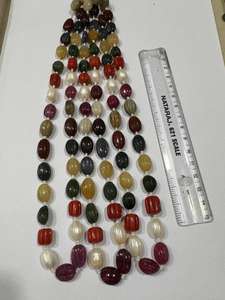 ลูกปัดแกะสลักพลอยมีค่า9เม็ดเม็ดเม็ด navratna - Product Image 5