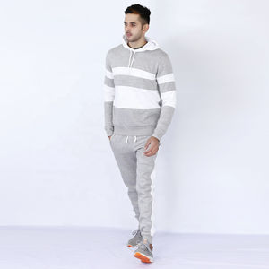 Vente en gros de survêtements légers brodés unis pour hommes Ensemble de jogging unisexe 100% coton Survêtement pour hommes - Product Image 4