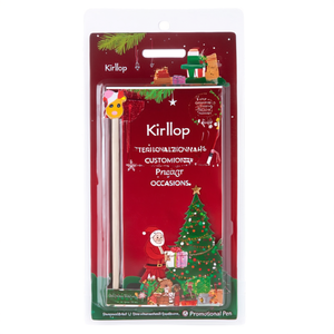 Penna Promozionale Natalizia Personalizzata Kirillov, Gadget Personalizzabili per Occasioni Festive - Product Image 2