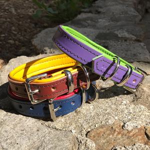 ปลอกคอสุนัขหนังสำหรับสัตว์เลี้ยงหนักปรับแต่งได้มีบริการ OEM & ODM - Product Image 2