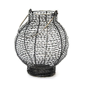 Handmade Classic <b>Black</b> & Copper Metal Wire <b>Lantern</b> Hanging Decor for Home Birthday Occasions Multi-Purpose <b>Candle</b> Holders Jars - Product Image 4