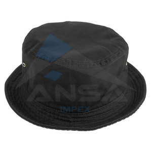 Wholesale 100% Cotton Bucket <b>Hat</b> <b>Summer</b> Black Style Custom Made for Casual Scene Breathable High Quality <b>Hat</b> - Product Image 2