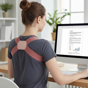 Nuevo Cinturón Corrector de Postura, Anti-Cifosis, Abre Hombros, Endereza la Espalda, Transpirable, Disponible en Blanco, Rosa y Negro - Product Image 2