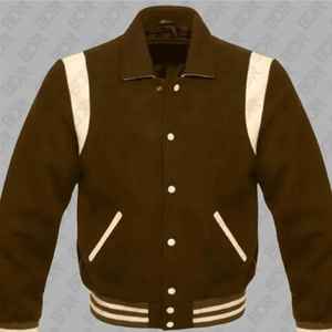 Nouvelle veste Letterman Varsity élégante avec logo personnalisé et manches en cuir d'origine avec boutons en métal Veste à prix bon marché - Product Image 1