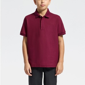 เสื้อยืดคอกลมแบบสวมหัวสำหรับเด็กผู้ชายเด็กผู้หญิงเสื้อลำลองแขนสั้นสีทึบสำหรับสวมใส่ทุกวัน - Product Image 5