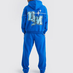 ชุดวอร์มสำหรับผู้ชายผ้าคอตตอนเนื้อนุ่มใส่สบายดีไซน์โลโก้งานตามสั่ง100% - Product Image 2