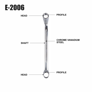 Bi-lục giác hai mặt thép carbon Vòng cờ lê sâu bù đắp với Matt kết thúc E-2407 - Product Image 3