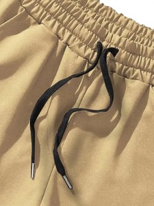 กางเกงขาสั้นกีฬาแบบผูกเชือกสำหรับผู้ชายกางเกงสเวตเตอร์แบบถักลำลองพิมพ์ลายสัญลักษณ์สุดสร้างสรรค์เหมาะสำหรับใส่ภายนอกฤดูร้อนสำหรับผู้ชายมีสไตล์ - Product Image 5