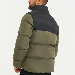 Veste matelassée en polyester imperméable bicolore pour homme, légère, à capuche, style streetwear, design OEM personnalisé, nouvelle arrivée - Product Image 2