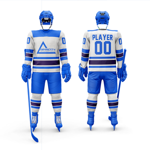 Camisetas de hockey sobre hielo Unisex ecológicas personalizadas de alta calidad, UNIFORMES DE EQUIPO antibacterianos, logotipo de posición frontal, fábrica de equipo OEM - Product Image 1