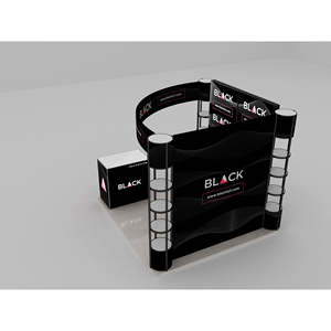 Conception de stand pliable de tour de Twister de compteur rétro-éclairé de vitrines acryliques en aluminium portatives pour des affichages de panneau de stockage d'exposition - Product Image 2