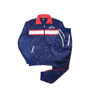 Nouveau style de survêtement personnalisé pour hommes, ensemble de survêtement à manches longues et fermeture éclair complète de haute qualité pour la course et le sport, vente en gros - Product Image 1