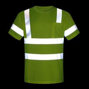2025, venta al por mayor, camiseta de trabajo de seguridad personalizada para hombres, el mejor diseño, ligero, alta calidad, 100% algodón para ropa de seguridad al aire libre - Product Image 6