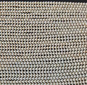 Hebras de perlas doradas redondas indias de agua dulce blancas naturales sin tratar de alta calidad, cuentas sueltas que cambian de Color para la fabricación de joyas - Product Image 4
