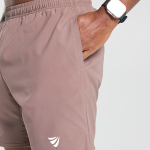 Vente en gros de shorts de basket-ball pour hommes à séchage rapide vêtements de sport décontractés pour entraînement de fitness poches en coton décoration à motif teint uni - Product Image 4