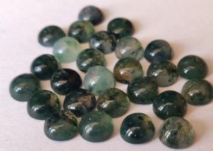 มอสอาเกตคุณภาพ AAA ธรรมชาติ ขนาด 3 มม. ถึง 8 มม. ทรงกลมแบบคาโบชอง คุณภาพสูงสุด - Product Image 4