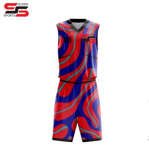 Pas cher Derniers maillots uniformes broderie respirants maillots de basket-ball conception chemise uniforme uniformes de basket-ball personnalisés - Product Image 1