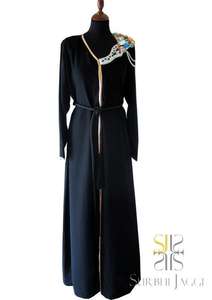 Abaya estilo mujer Arabia Saudita con trabajo de piedra en el hombro superventas - Product Image 2