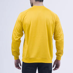 Sudadera con capucha de cuello redondo bordada de alta calidad para hombre, sudadera Unisex con logotipo personalizado 100% algodón Vintage en blanco, Sudadera con cuello redondo - Product Image 3