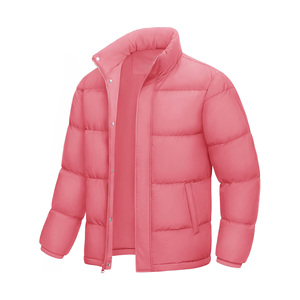 2025 Men's Winter <b>Warm</b> Street Wear High Street <b>Waterproof</b> Windproof Casual Insulated Puffer Jacket Stand Collar Zipper Closure - Product Image 1