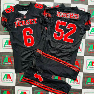 Maillot de football américain parent fan maillot de sublimation broderie sergé grande taille soutien personnalisé respirant usine réel - Product Image 1