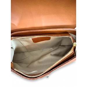 Structured Genuine Suede Leather Tote <b>Bag</b>-Made in Italy-Soft Vintage <b>Beach</b> Style - Product Image 4