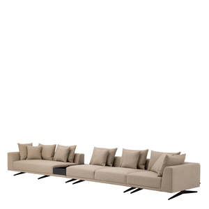 Avalon Sand Contemporary Three-Seat Loveseat <b>Sofa</b> Endless Corner Tufting <b>for</b> Home Furniture PU <b>Sponge</b> <b>for</b> Apartment Living - Product Image 2
