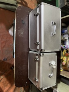 Top Choice for Storage Black/White Medical case <b>Metal</b> <b>corners</b>, luxurious chrome-plated locks and handles - Product Image 6