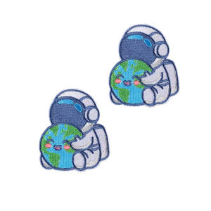 Customized New Stylish Design Iron on Embroidery Patches Best Selling Wholesale Iron on Embroidery Patch for Clothes - Product Image 1