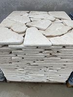 2025 Marbre blanc clair travertin écologique, surface polie, pour marches d'escalier de jardin extérieur et dalles de pavé, tailles irrégulières, design audacieux