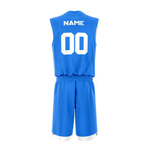 Ensemble de maillots de basket-ball de qualité supérieure respirant, taille plus, logo personnalisé imprimé, couleur personnalisée, 100% polyester, séchage rapide - Product Image 2