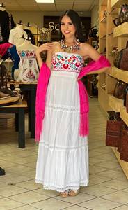 Elegante Sexy diseño de bandera mexicana vestidos de noche para mujeres personalizado mejor nueva decoración de encaje al por mayor cintura Natural - Product Image 3