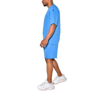 New Wholesale High Quality Two Pieces Fitness wear <b>Set</b> Casual <b>Men</b> <b>Short</b> <b>Set</b> Summer <b>Men</b> <b>Short</b> Sleeve <b>T</b>-<b>shirt</b> <b>Shorts</b> <b>Sets</b> for sale - Product Image 3