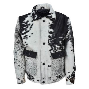 Chaqueta ligera de cuero de vaca genuino para hombre de calidad superior Chaqueta de cuero de vaca con estilo para hombre más vendida Color diferente - Product Image 1